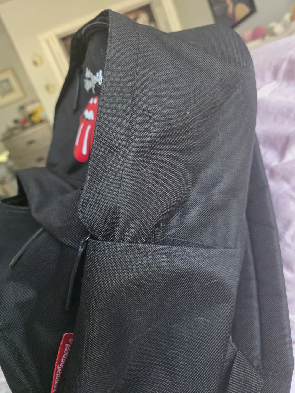 The Rolling Stones Black Logo Backpack - Men's Casual Daypack